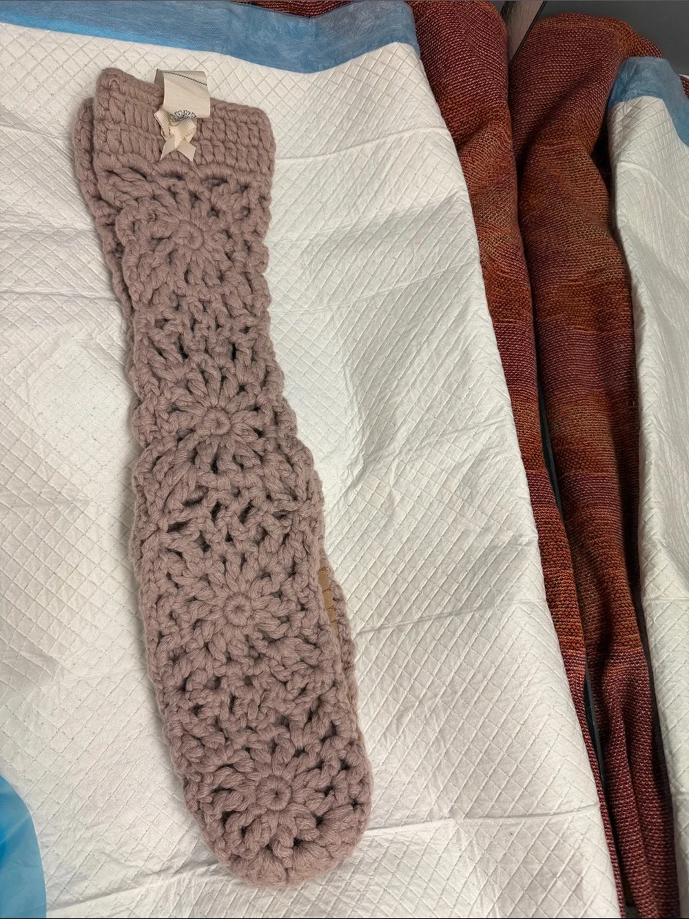 Free people knitted long slippers